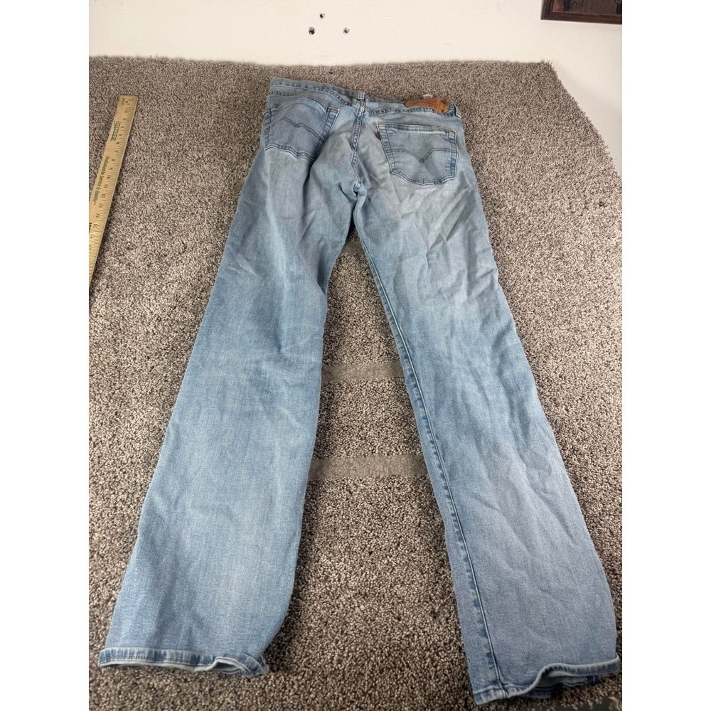 Levis 501 Original Fit Light Wash Straight Leg Button Fly Jeans 36